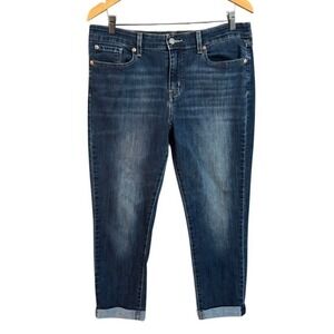 Levi Strauss Signature Mid Rise Boyfriend Jeans Dark Wash Size 32